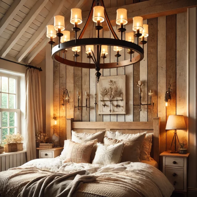 Illuminate Your Living Space With Farmhouse Chandeliers Farmhouse Chandeliers 05 - Living Space With Bedroom Lights Create Sweet Dreams Now