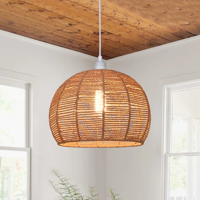 farmhouze-light-1-light-rustic-brown-woven-rope-dome-pendant-light-pendant-541468