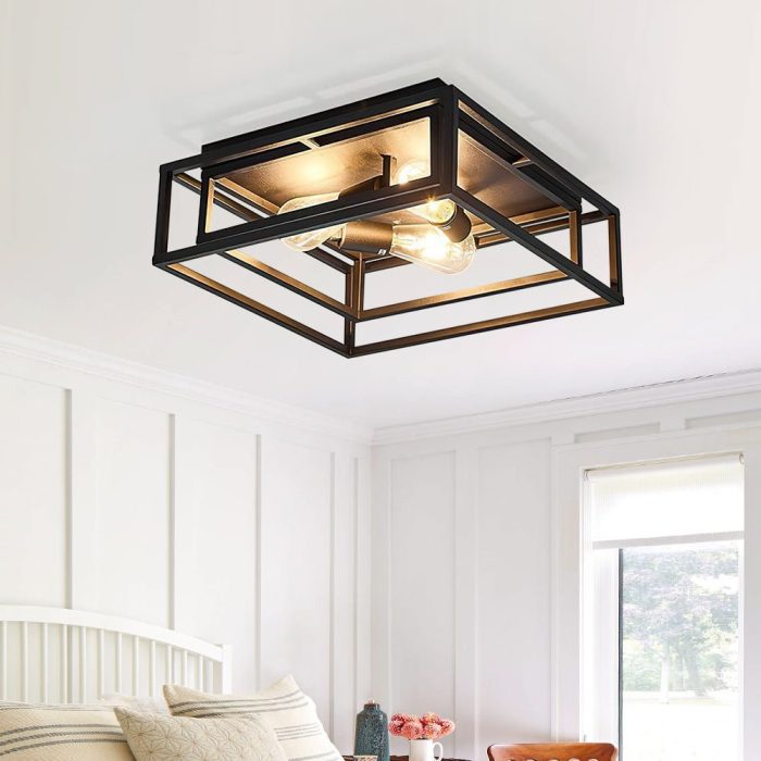 farmhouze-light-3-light-black-caged-square-flush-mount-ceiling-light-452076
