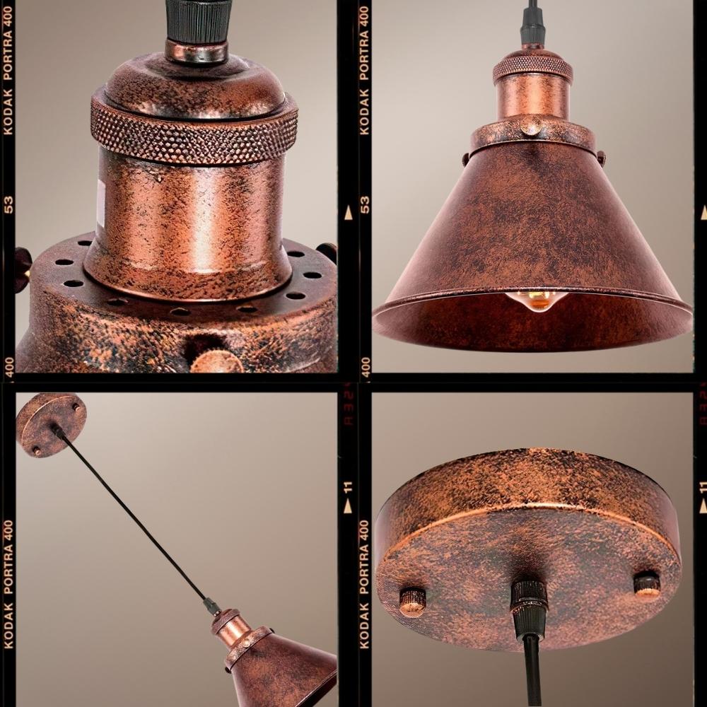 Industrial Vintage Antique Copper Farmhouse Pendant Light Farmhouse Pendant