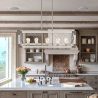 Rectangle Chandelier For Modern Farmhouse Wood Weathered Gray 5-Light